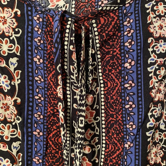 BOHO PEASANT SHIRT MULTI COLOUR SIZE LARGE - Picture 4 of 8